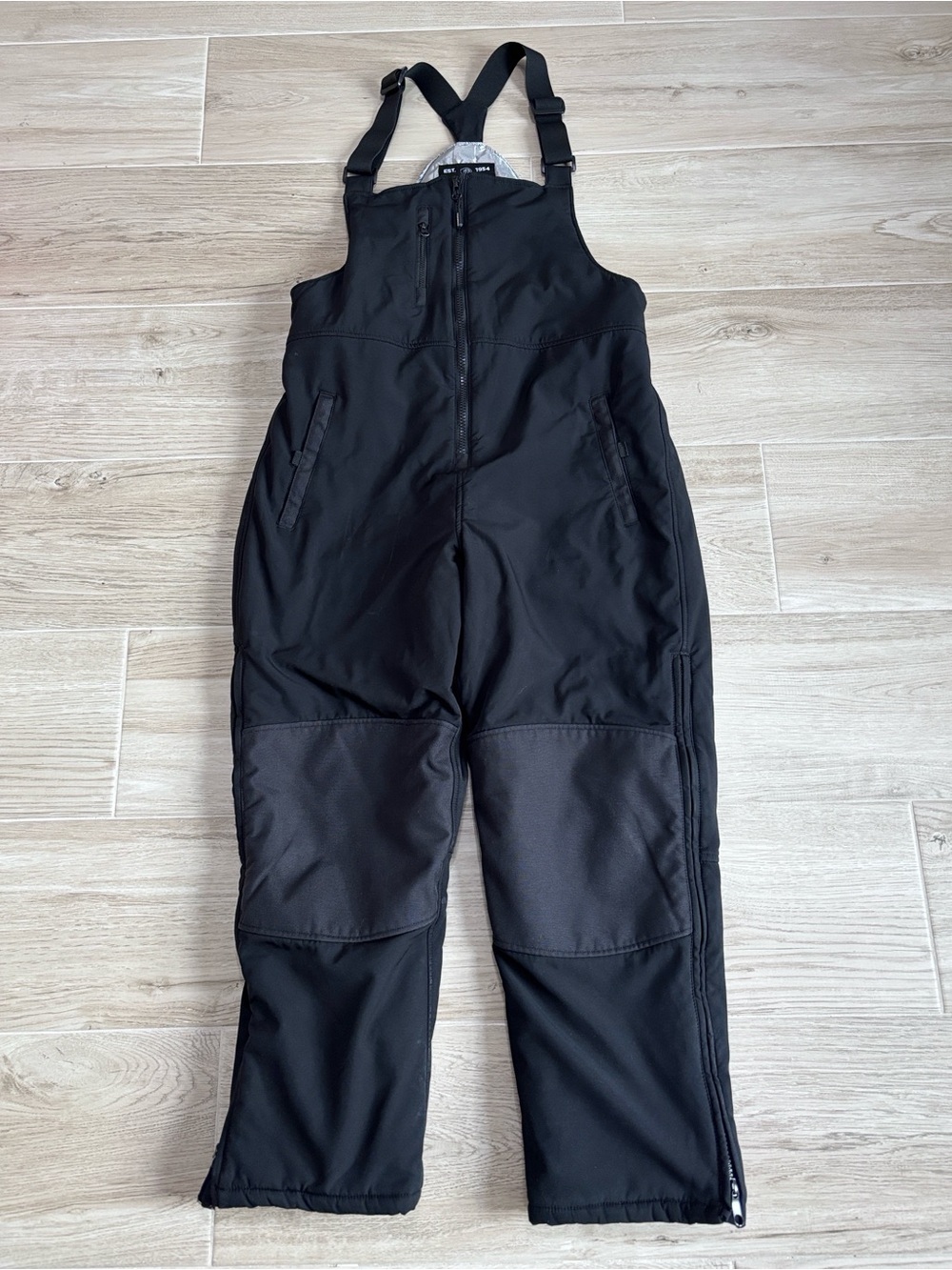 Men’s Refrigiwear Insulated Softshell Bib Overalls Cold Job 0495R Size Large